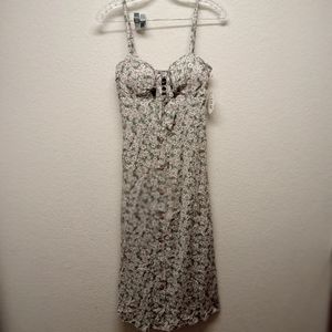 A.U.W floral midi dress